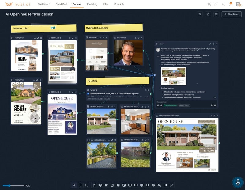 ai open house flyer design chatgpt