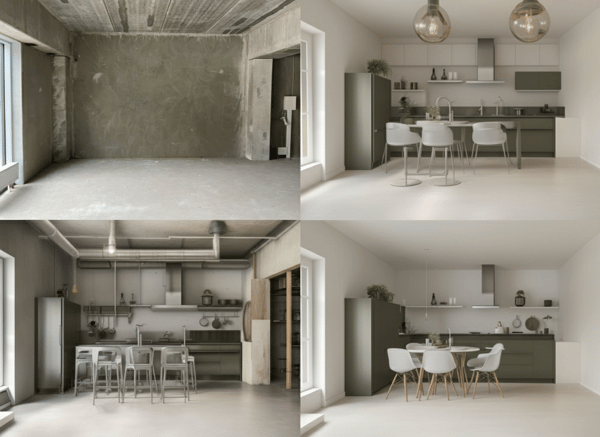 reimagine with AI Interior design
